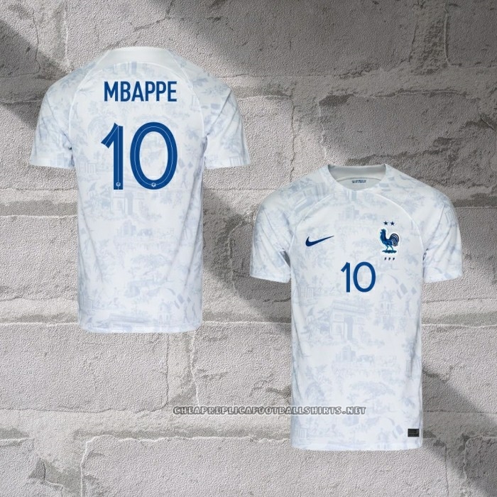 France Player Mbappe Away Shirt 2022